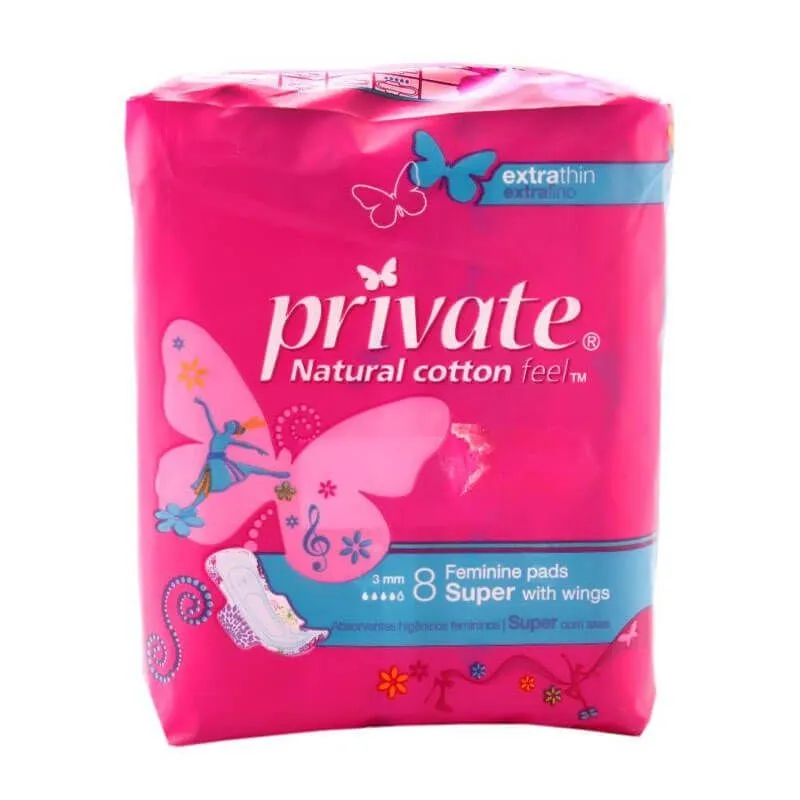 فوطة نسائية برايفت رقيقة سوبر 8 *18