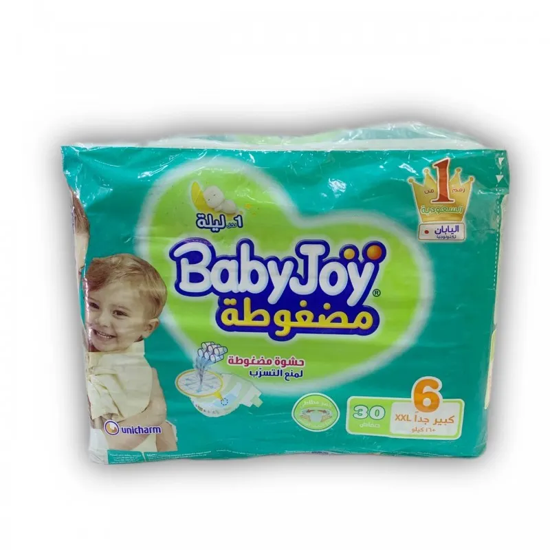 حفاظات بيبي جوي دبل عملاقة رقم 6 *4
