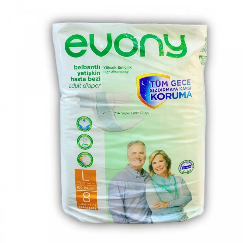 ايفوني حفاظات كبار السن L حجم كبير 8 قطع *6