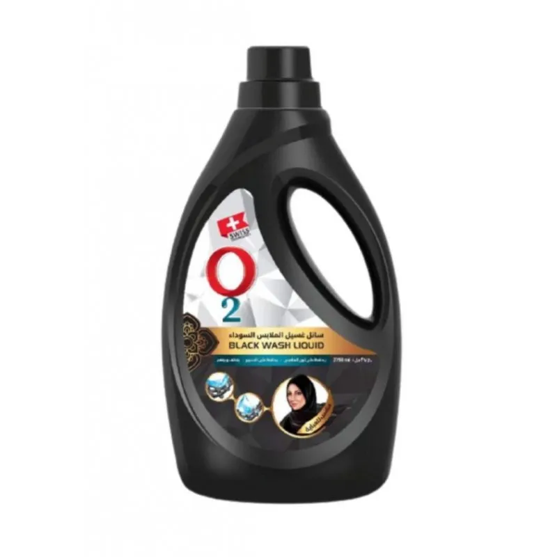O2 سائل ملابس سوداء 2750 مل *4