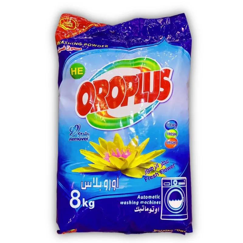 اورو بلاس مسحوق غسيل بالزهور اوتوماتيك 8 كغم *2