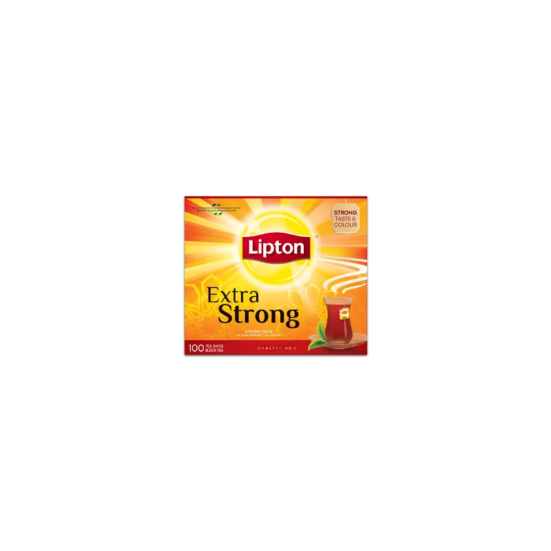 شاي ليبتون تي باك اكسترا سترونك 100 سحبة *36