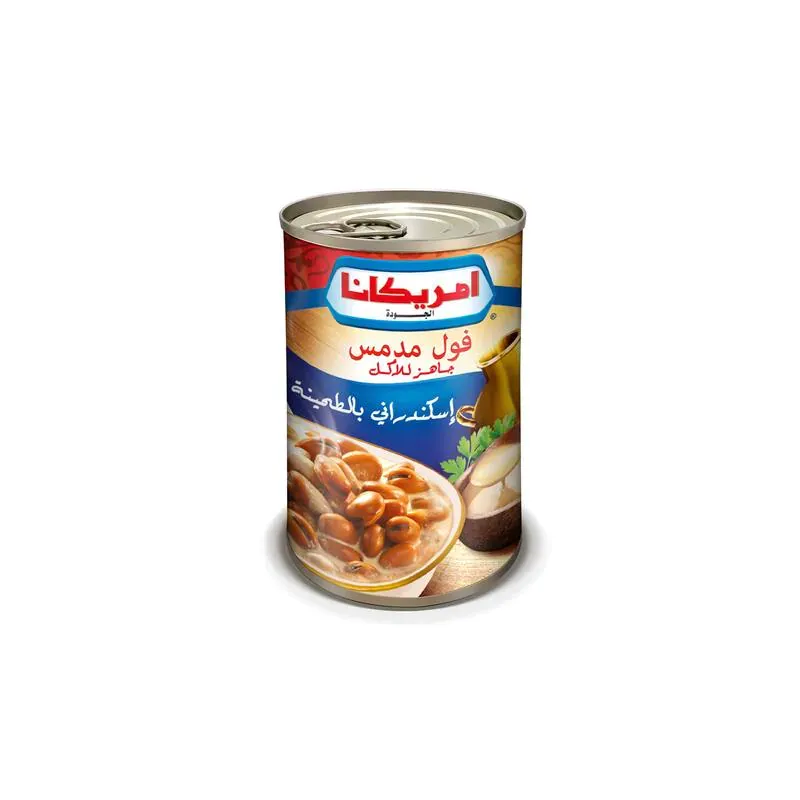 امريكانا فول مدمس اسكندراني بالطحينة 400 غم*12