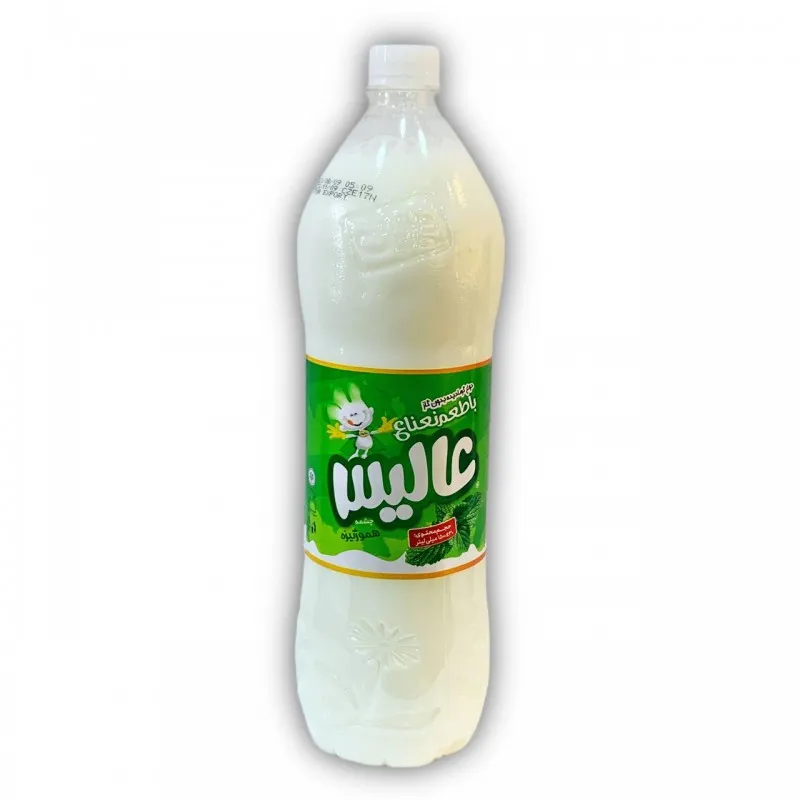 عاليس لبن بالنعناع بطل 1.5 لتر *6