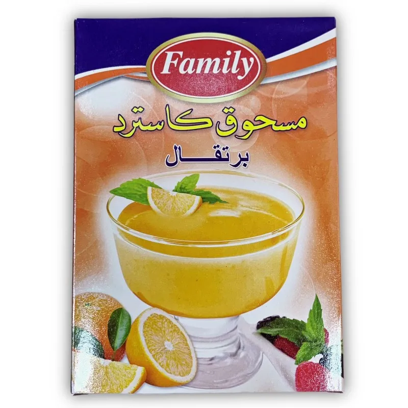 فاملي كاسترد باكيت 100 غم *12 برتقال