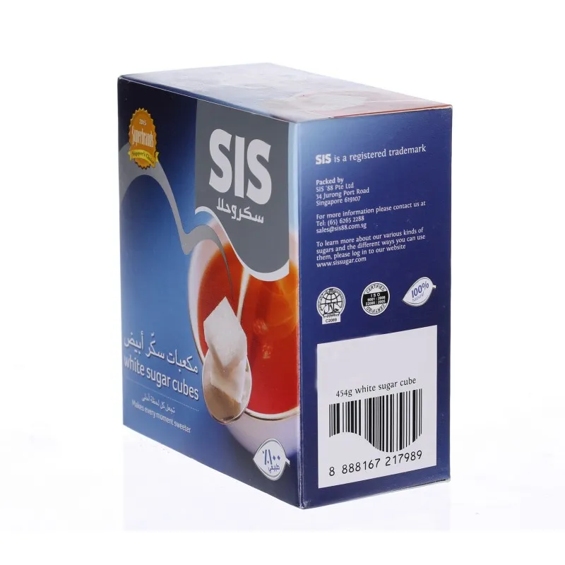 SIS سكر ابيض مكعبات 454 غم *24