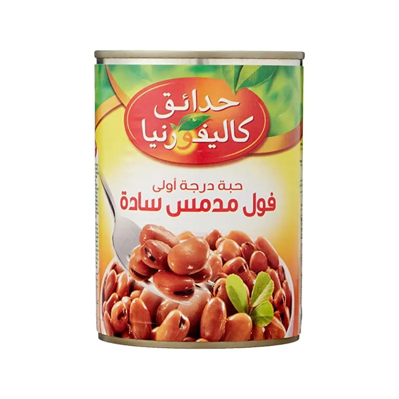 حدائق كاليفورنيا فول مدمس سادة 400 غم *12