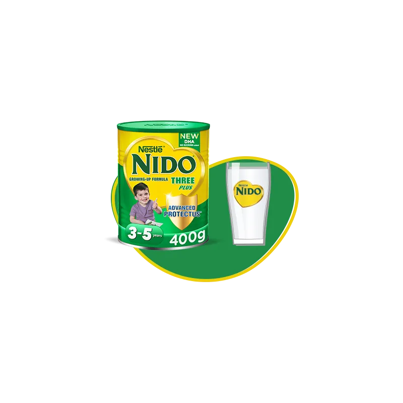 حليب نيدو بريبايو 400 غم +3 اخضر