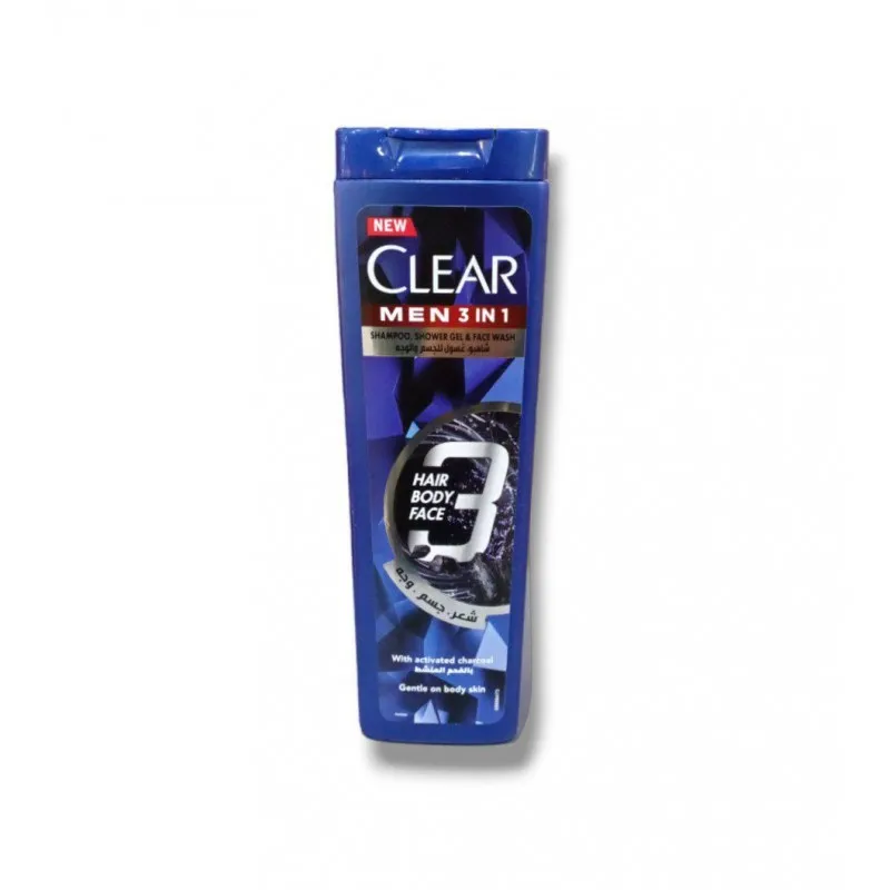 كلير 3*1 شامبو للشعر والجسم والوجه 360 مل