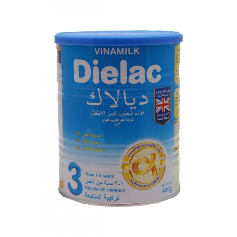 ديالاك حليب علبة 400 غم رقم 3 ازرق