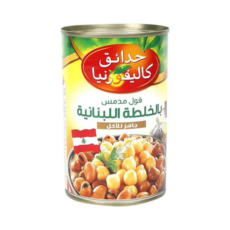 حدائق كالفورنيا فول مدمس بالخلطة اللبنانية *12