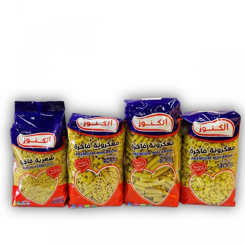 كنوز معكرونا + شعريه 400 غم *20