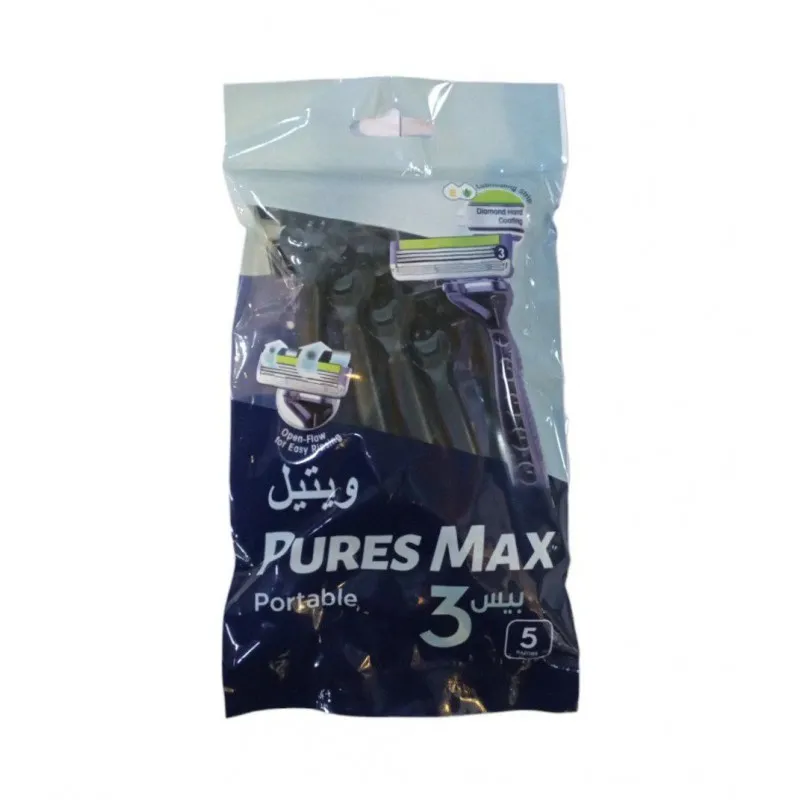 بيروس شفرات حلاقة 5 قطع 3 شفرة